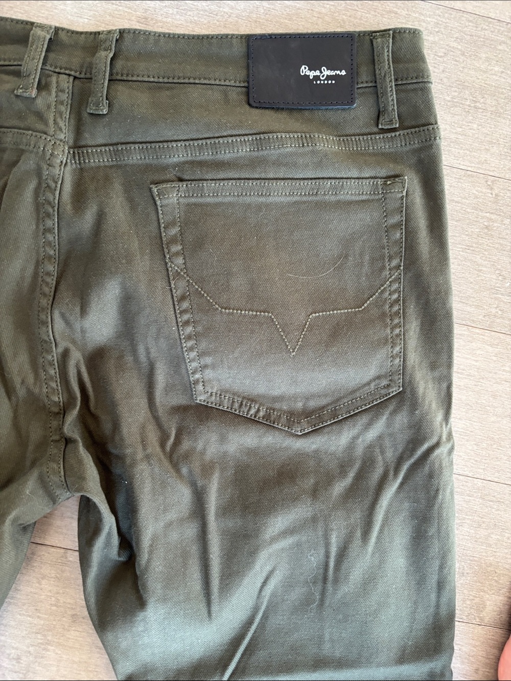 Pepe Jeans Olive Green Men's Jeans - Picture 9 of 12